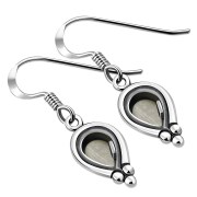 Mother Of Pearl Shell Pear Shaped Ethnic Style Drop Hook Earrings, e177